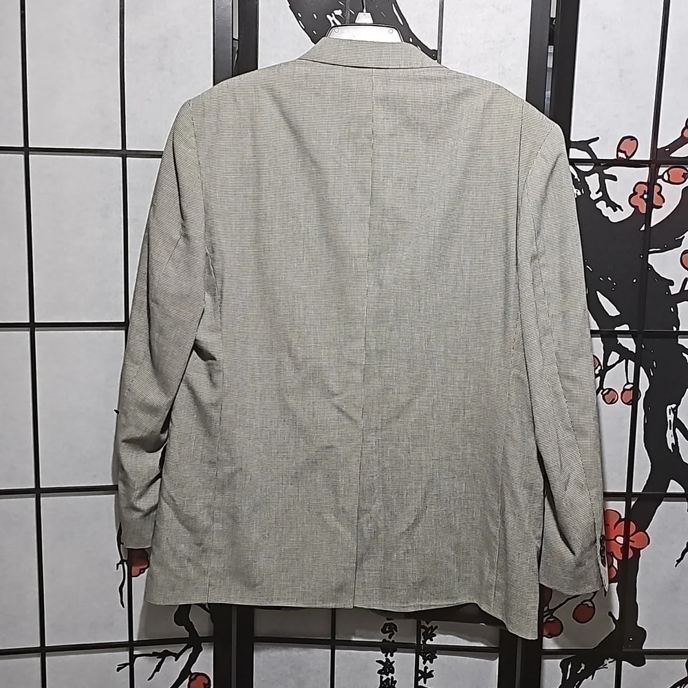 Irvine Park Silver Blazer Suit Jacket Size 46R Vintage